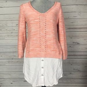 Anthropologie moth Aselin pullover sweater shirt M
